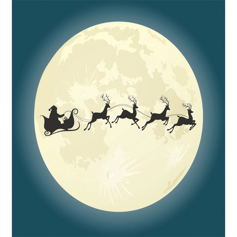 Santa Claus Silhouette Duvet Cover Set