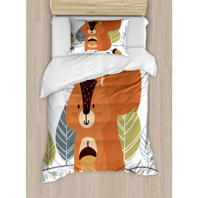 Woodland Trees and Animal Duvet Cover Set