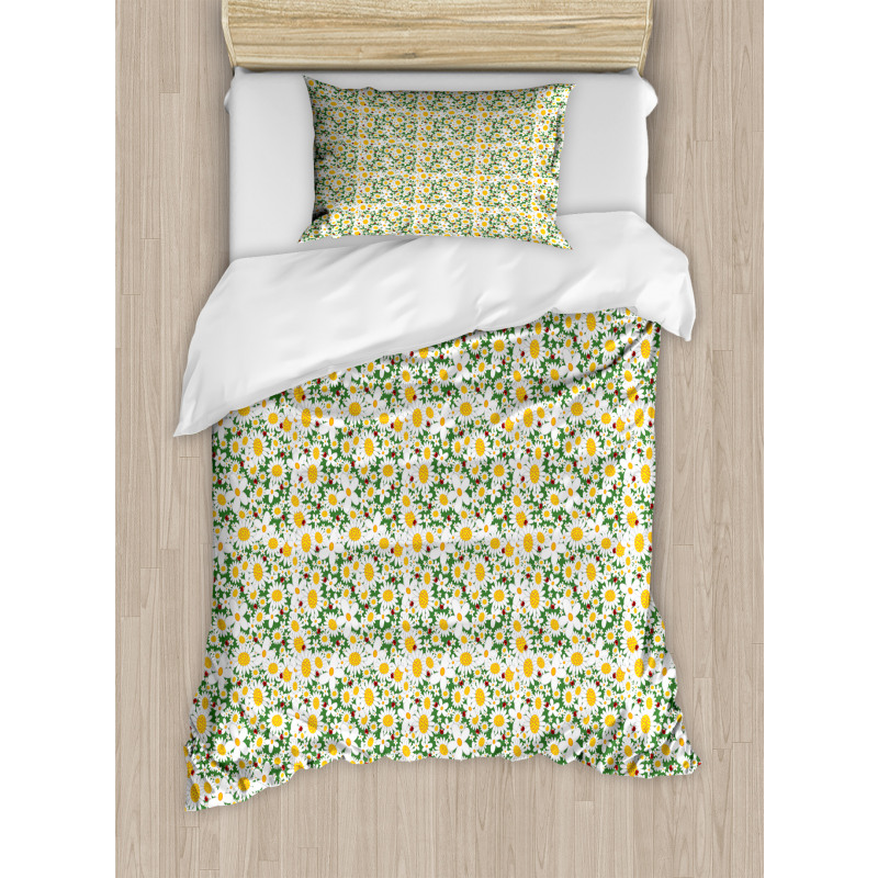 Daisy Flowers Chamomiles Duvet Cover Set