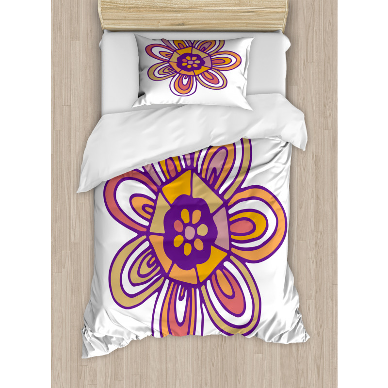 7 Petal Lonely Flower Duvet Cover Set