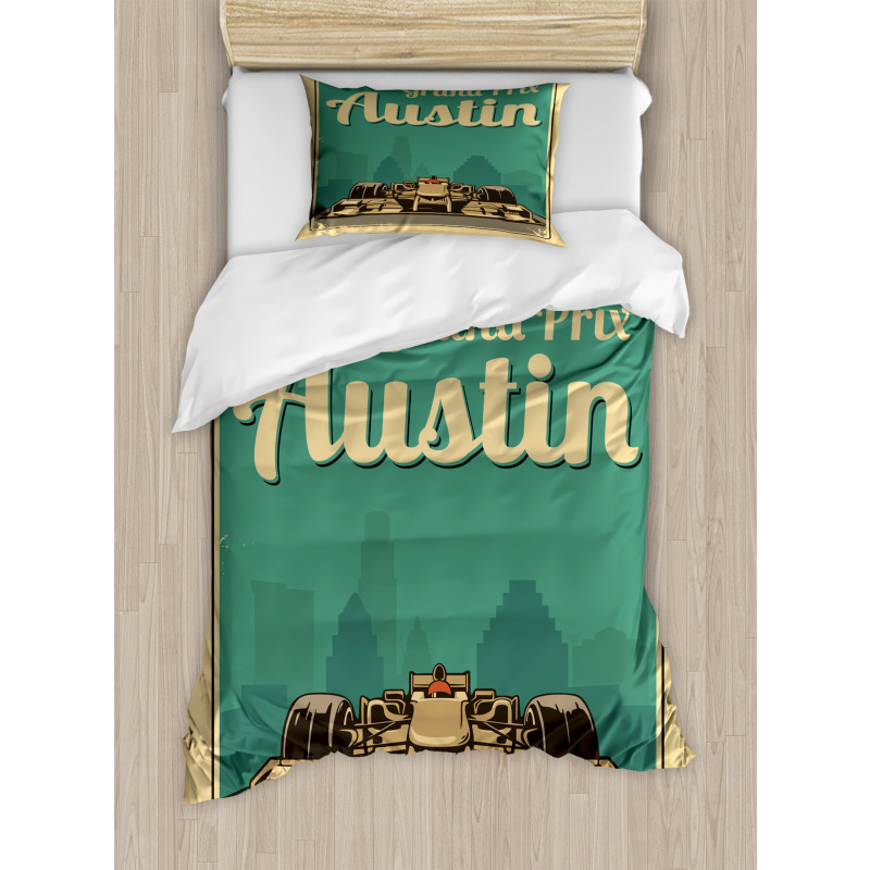 Grand Prix Texas Racing Car Duvet Cover Set