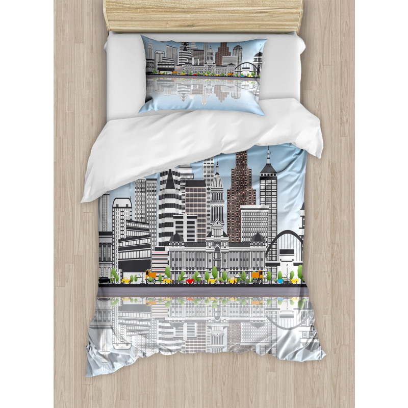 Digital Art Water Reflection Duvet Cover Set