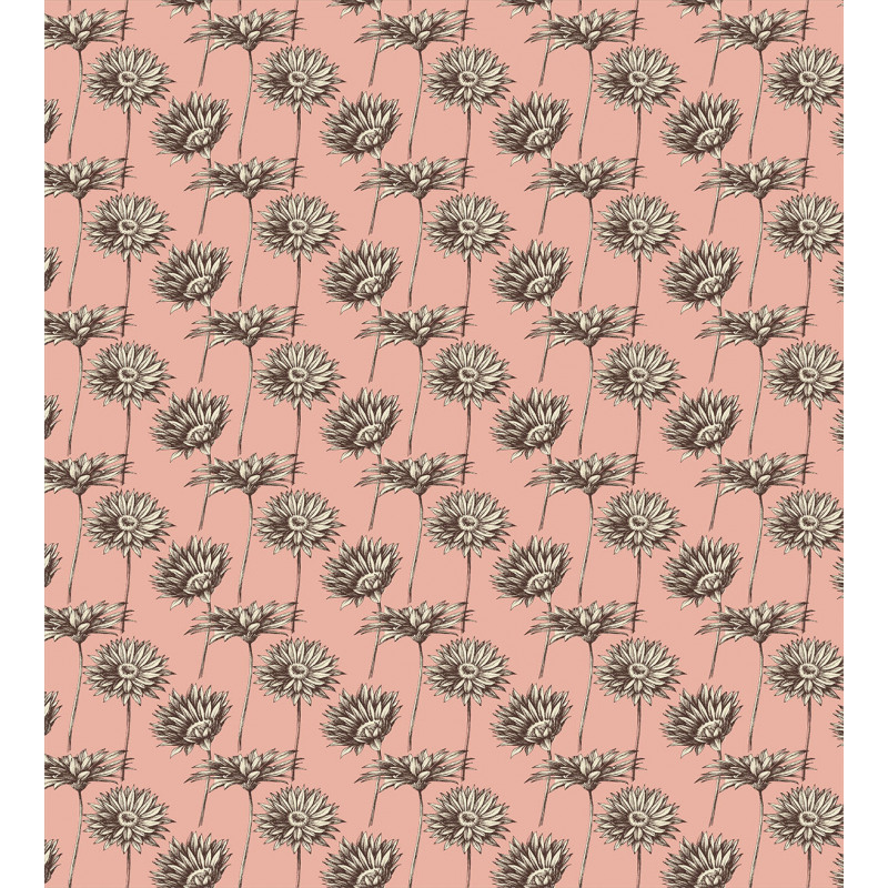Dramatic Pink Gerbera Flower Duvet Cover Set