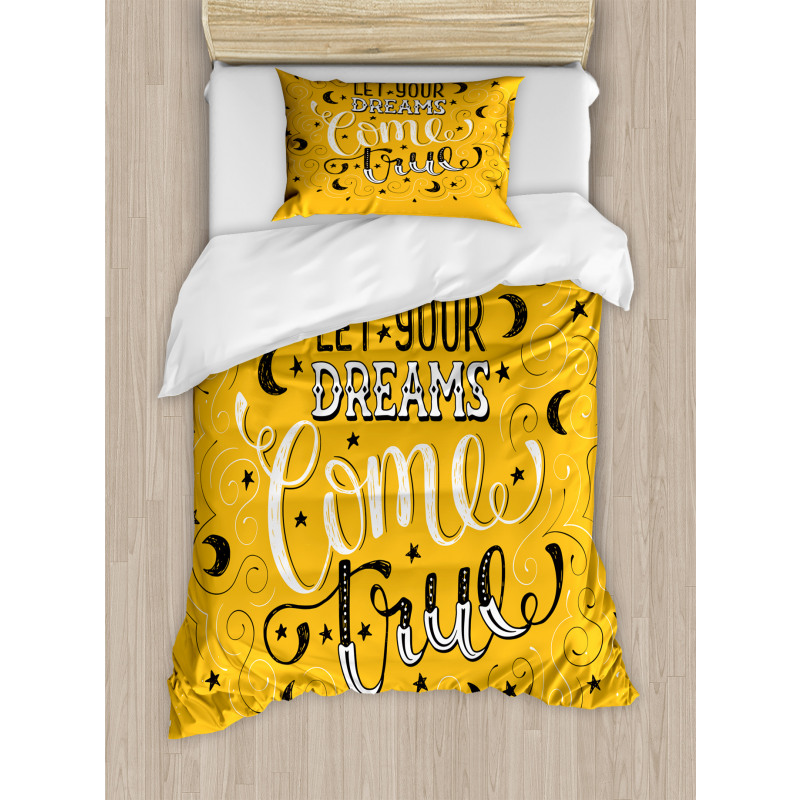 Let Your Dreams Come True Duvet Cover Set