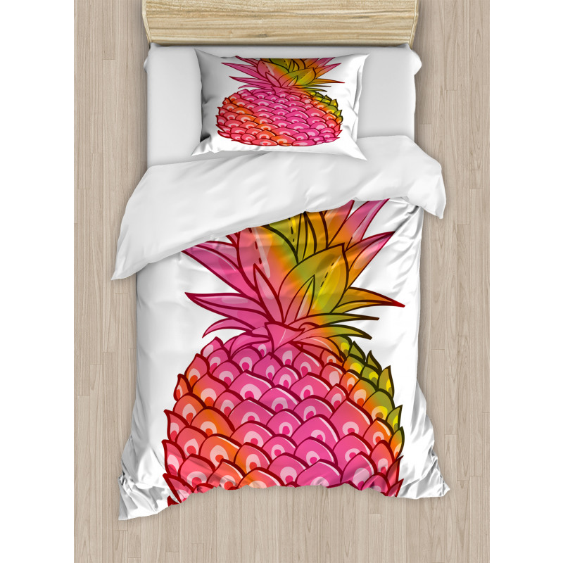 Tropical Organic Fruit Duvet Cover Set