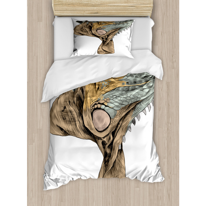 Animal Portrait Flappy Neck Duvet Cover Set