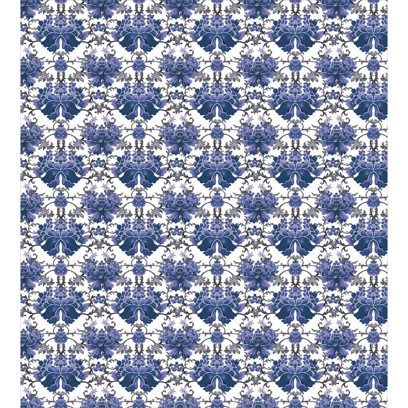 Symmetrical Oriental Nature Duvet Cover Set