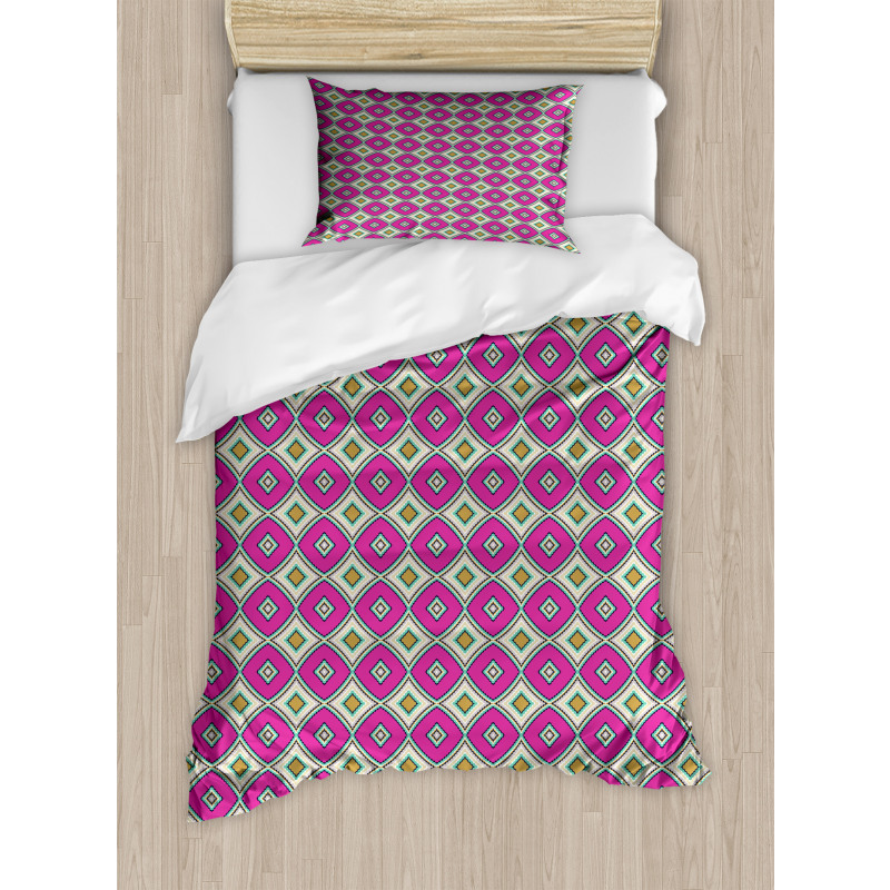 Colorful Ornate Design Duvet Cover Set