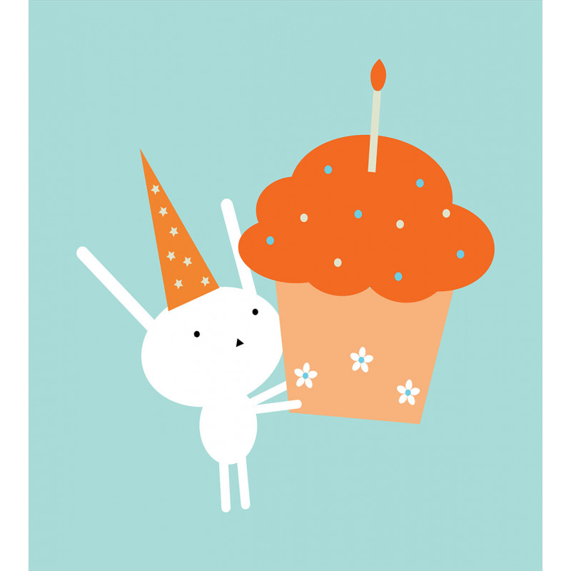 Birthday Bunny Giant Cupcake Duvet Cover Set