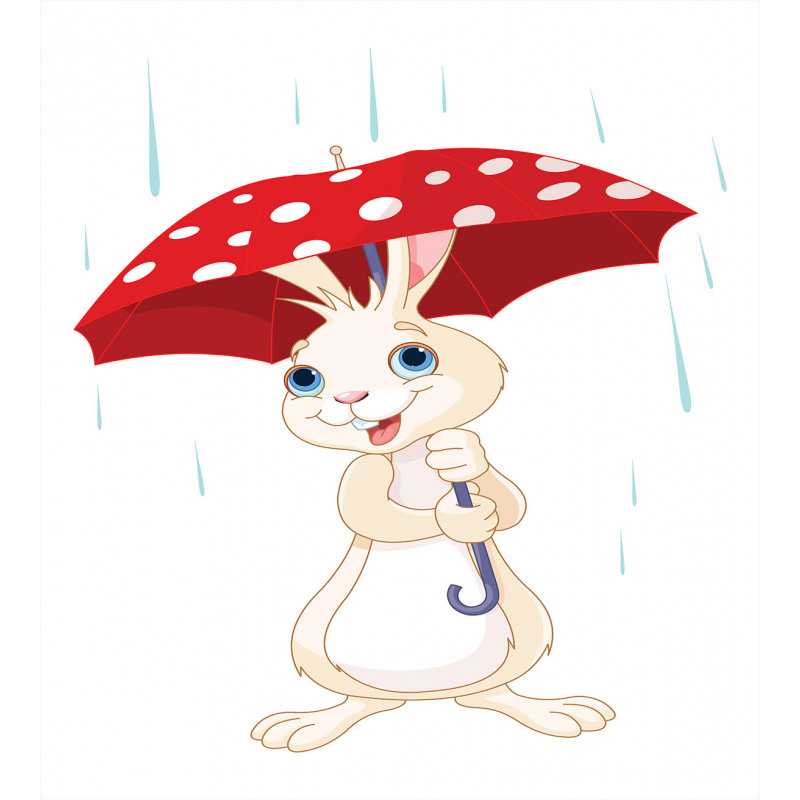 Little Animal with Umbrella Duvet Cover Set