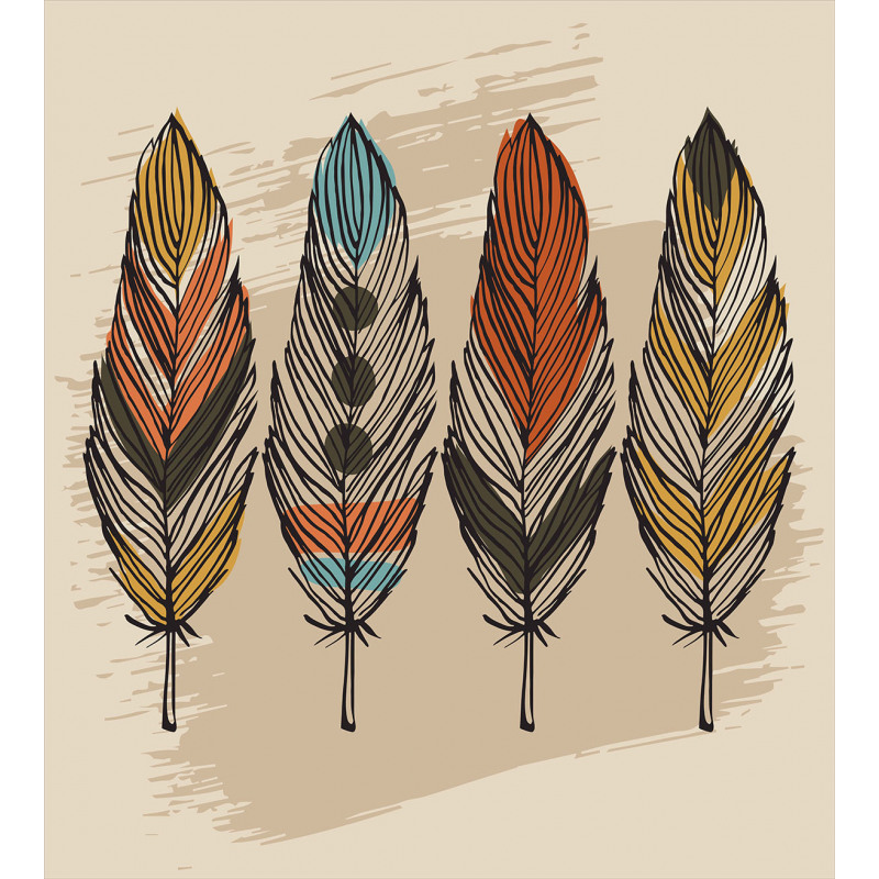 Hand Drawn Quills Native Duvet Cover Set