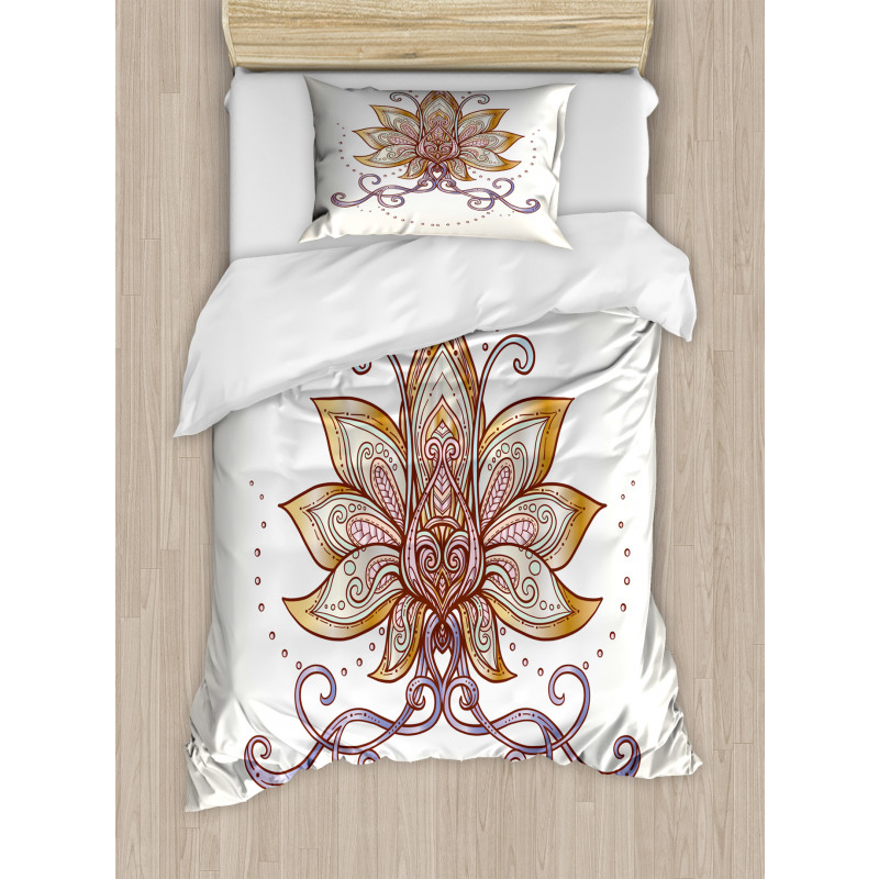 Flowers Motif Duvet Cover Set