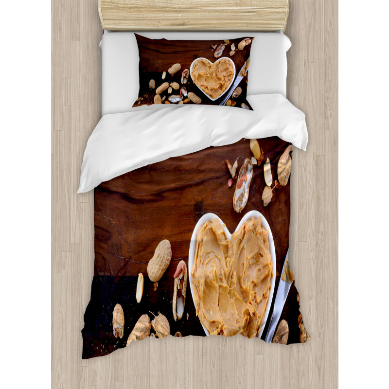 Wooden Vintage Table Duvet Cover Set