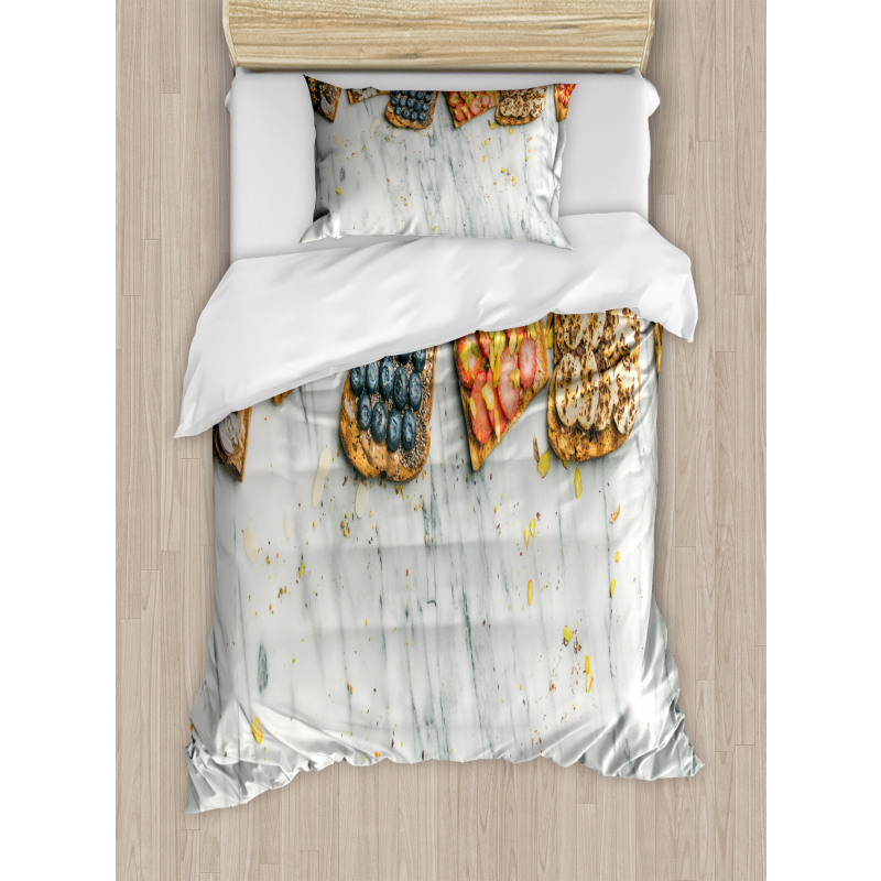 Whole Grain Toasts Duvet Cover Set