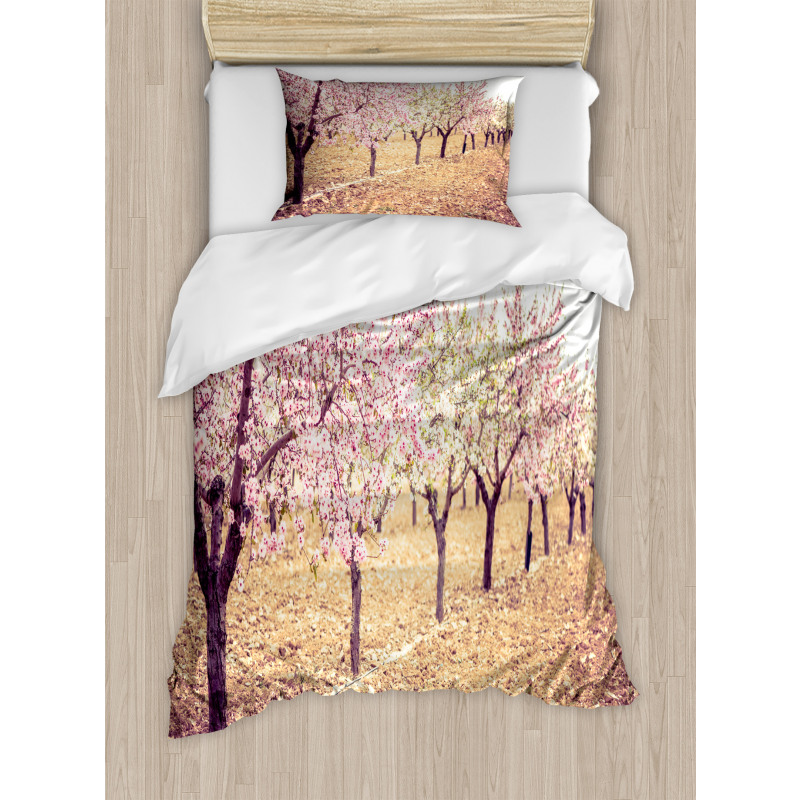 Pastel Idyllic Motif Duvet Cover Set