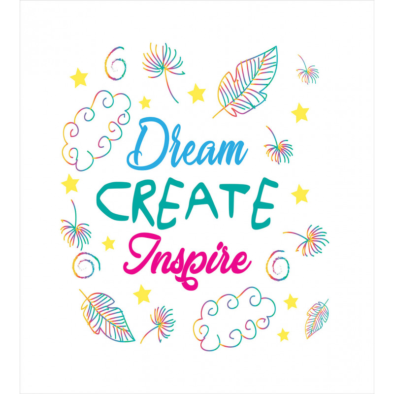 Dream Create Inspire Leaves Duvet Cover Set