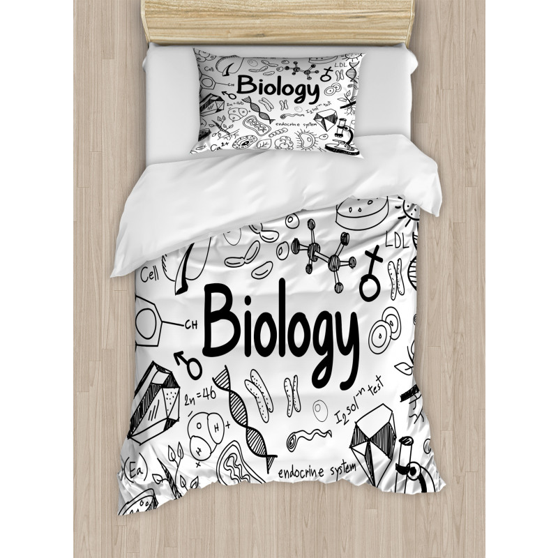 Hand-writing School Lab Duvet Cover Set