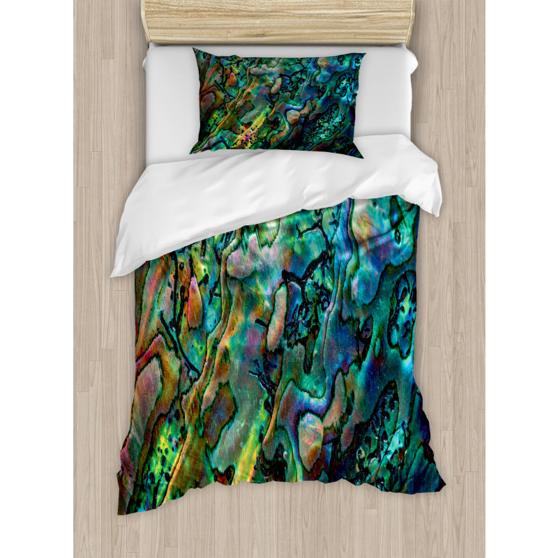 Haliotis Seashell Macro Photo Duvet Cover Set