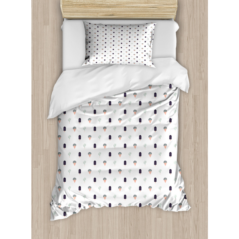 Cacti Shape as Ice Cream Duvet Cover Set