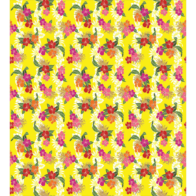 Tropical Flowers Art Duvet Cover Set