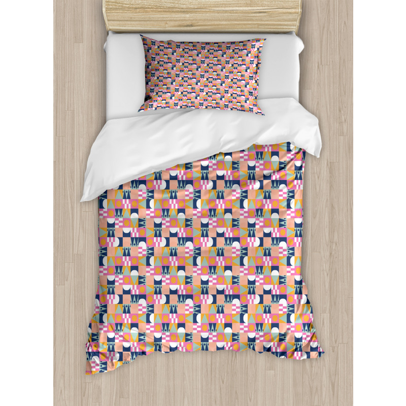 Hipster Geometrical Retro Duvet Cover Set