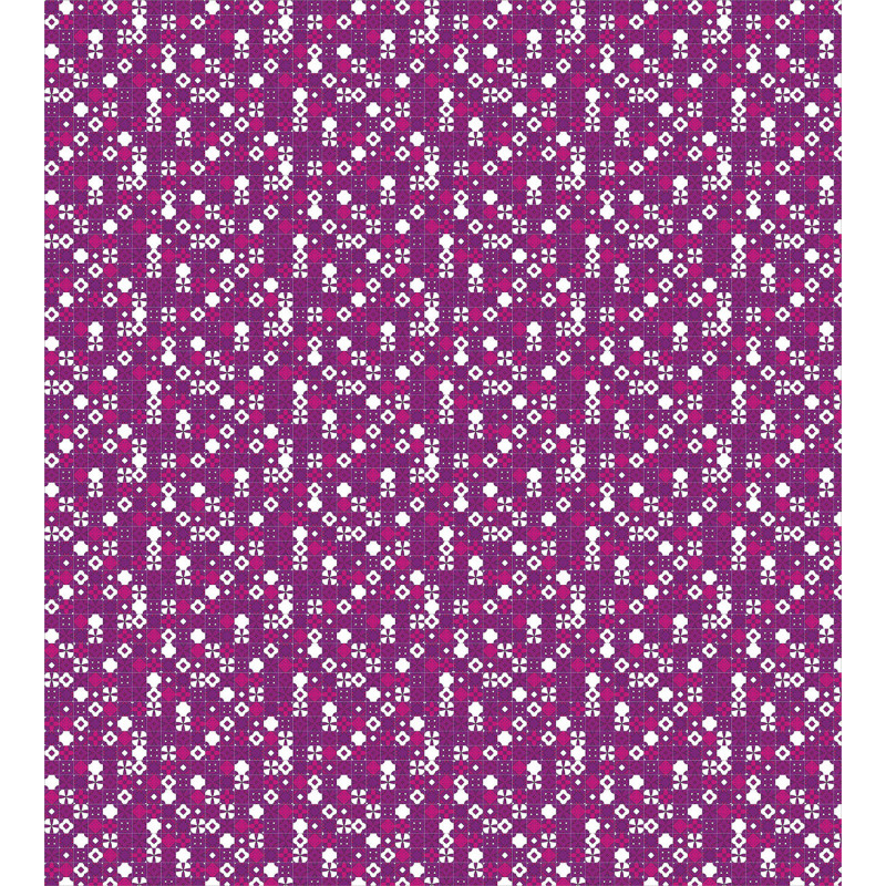Tile Design Purple Shades Duvet Cover Set