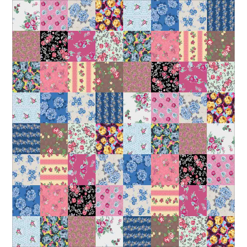 Checkered Squares Duvet Cover Set