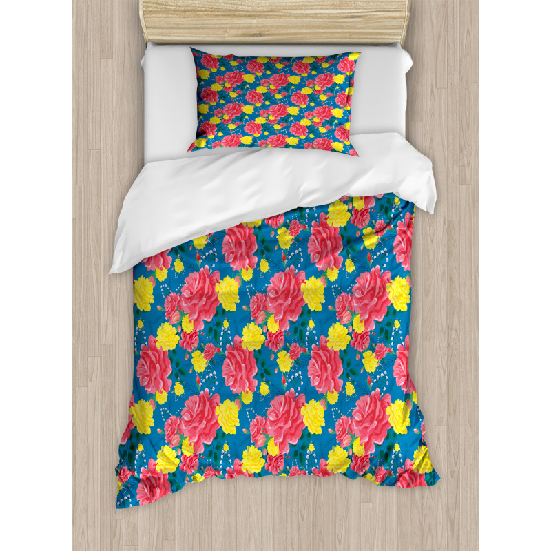 Valentine's Rose Blossoms Duvet Cover Set