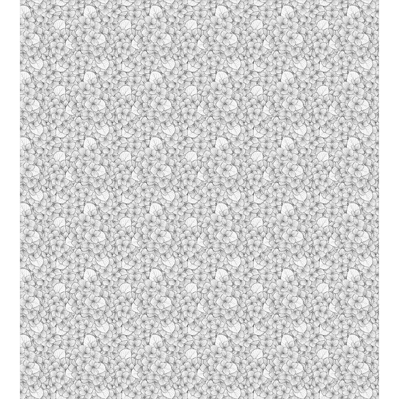 Monochrome Little Flowers Duvet Cover Set