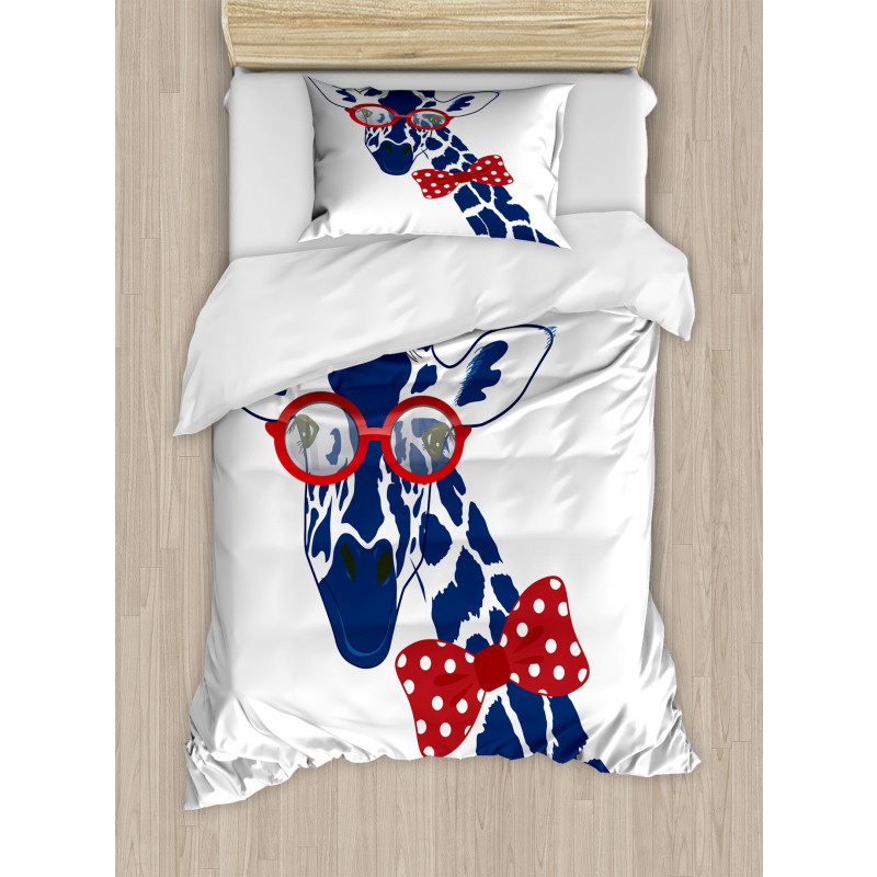 Long Neck with Bowtie Duvet Cover Set