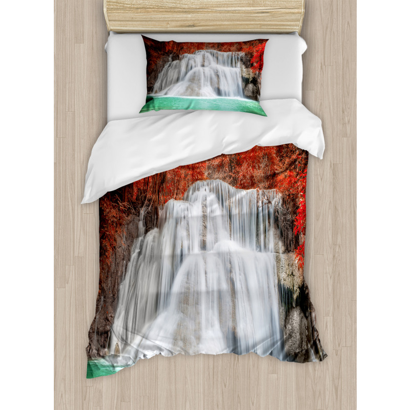 River in the Fall Duvet Cover Set