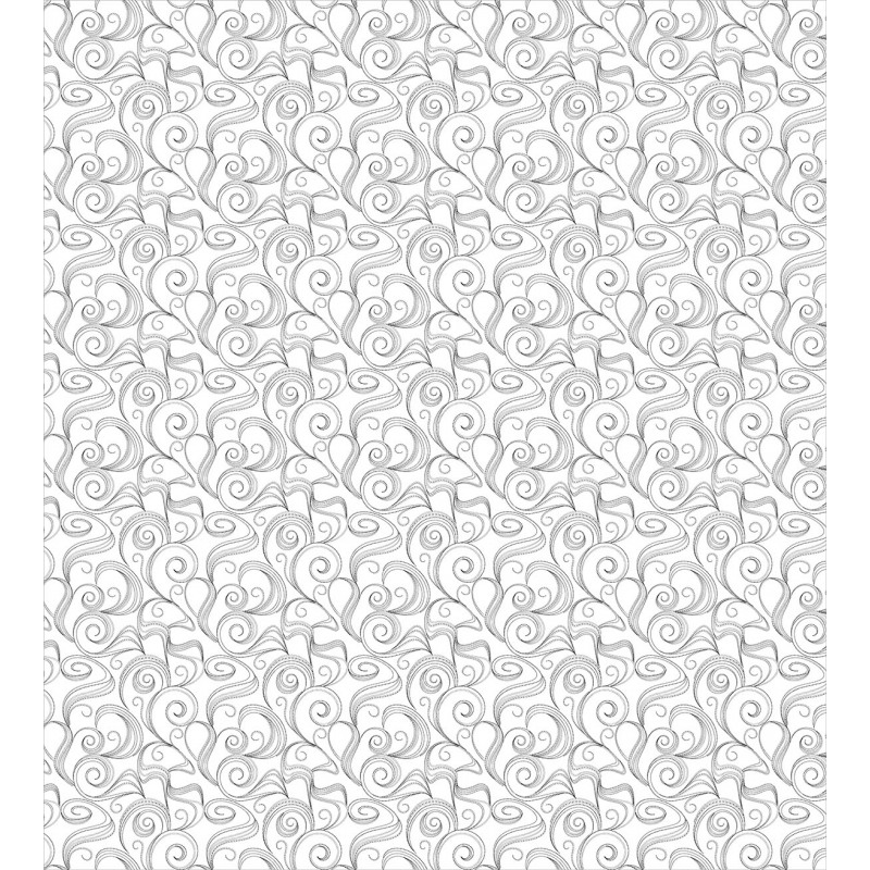 Swirls Ornamental Curls Duvet Cover Set