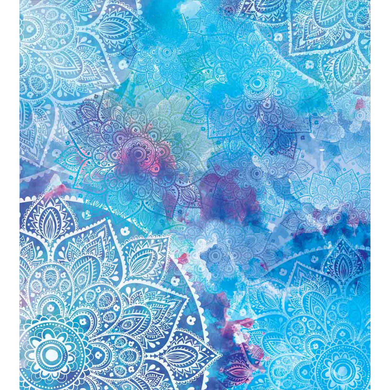 Watercolor Floral Asian Duvet Cover Set