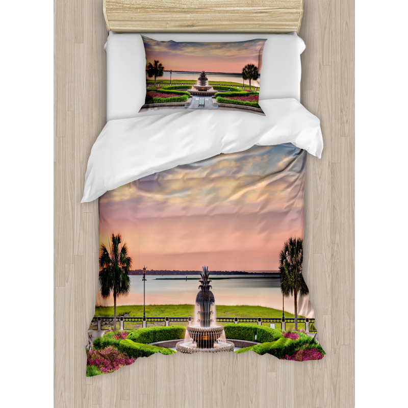 Ocean Scenery America Duvet Cover Set