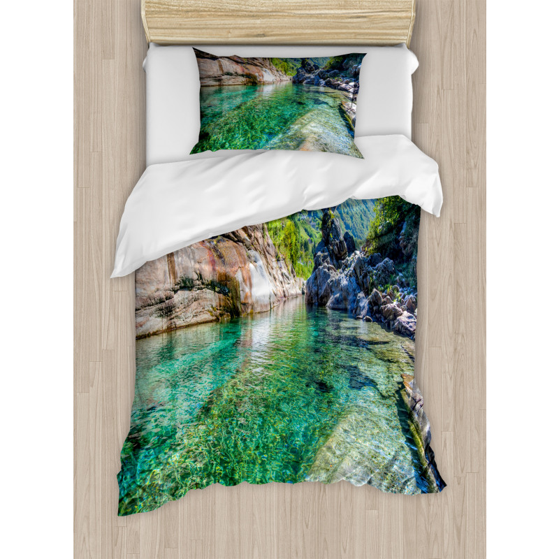 Double Arched Bridge Duvet Cover Set