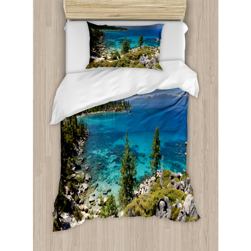 Lake Tahoe Kayaking Duvet Cover Set