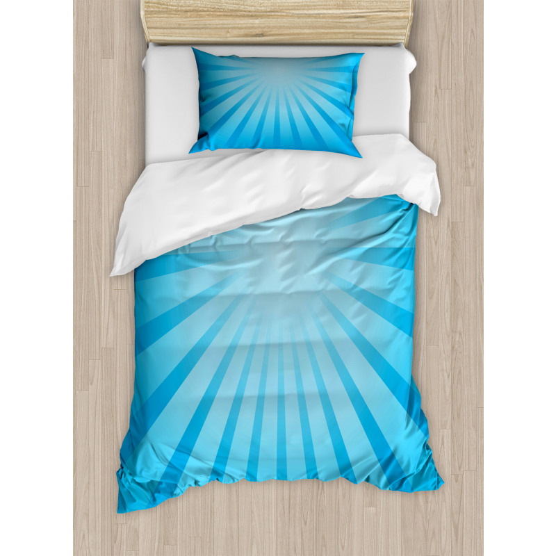 Sun Ray Style Retro Radiate Duvet Cover Set