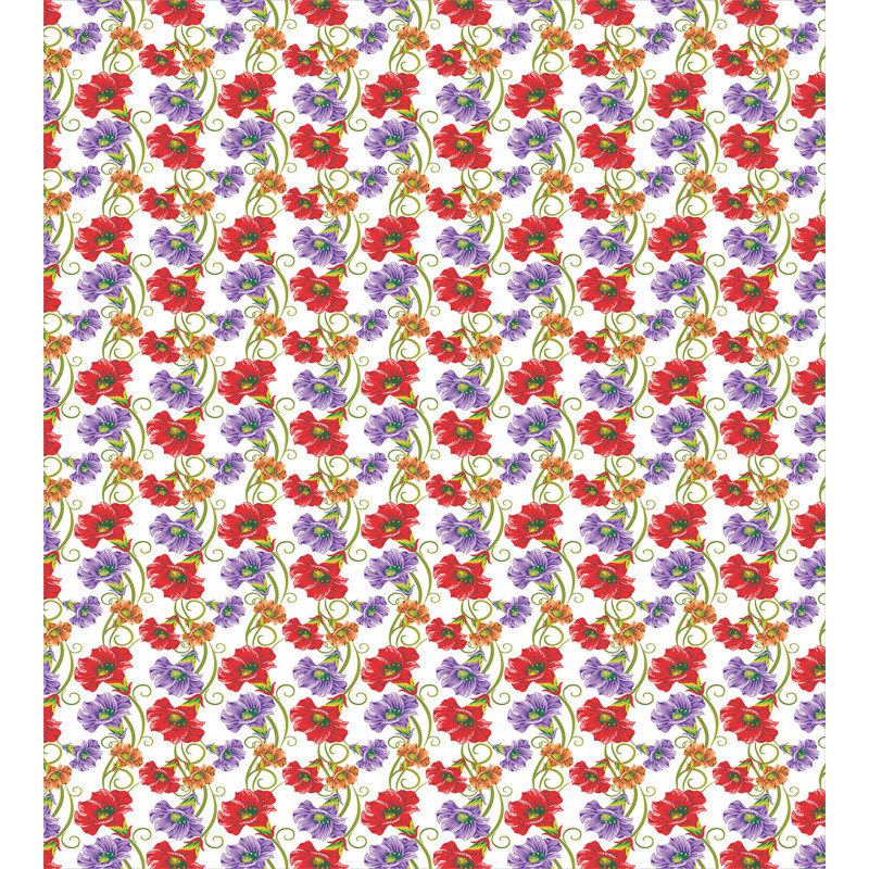 Vivid Flowers Art Duvet Cover Set