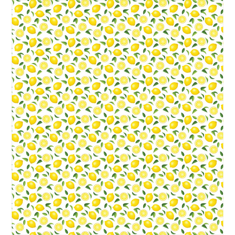 Fruit Art Lemons and Leaves Duvet Cover Set