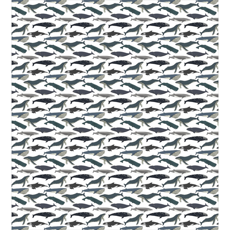 Whales Aquatic Species Marine Duvet Cover Set