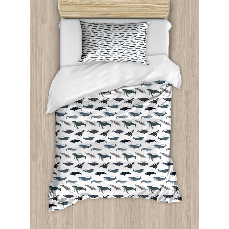 Type of Fish Grey Fin Killer Duvet Cover Set