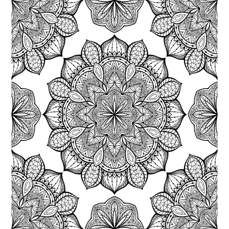 Floral Motifs Duvet Cover Set