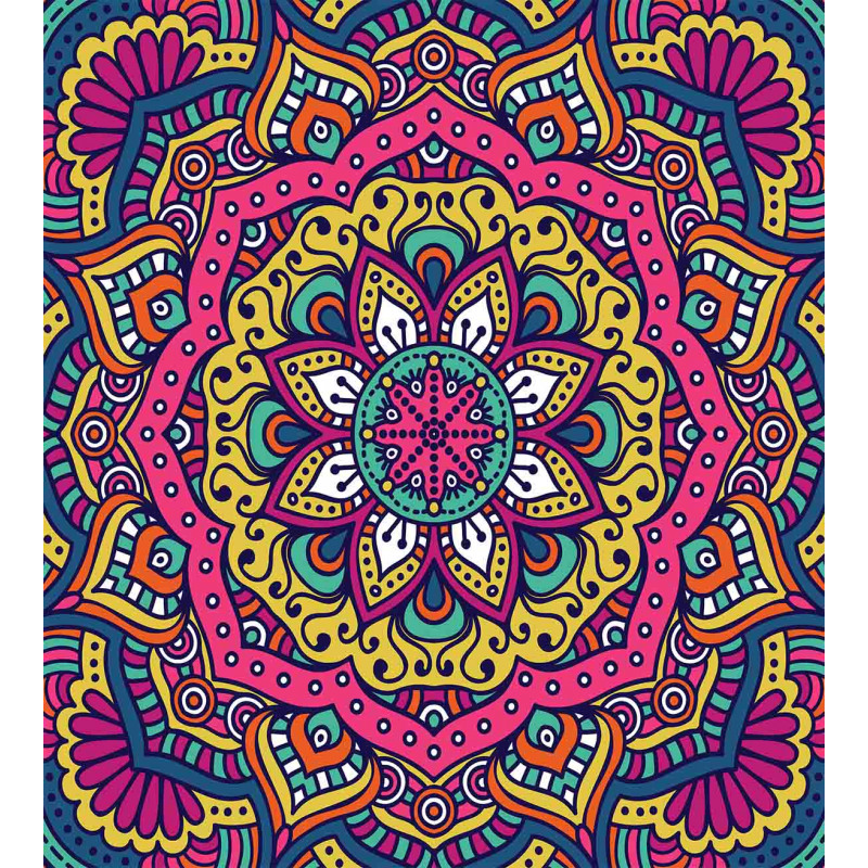 Colorful Floral Motif Duvet Cover Set