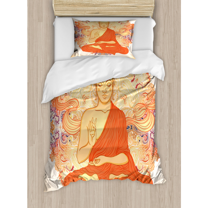 Oriental Calmness Figure Duvet Cover Set