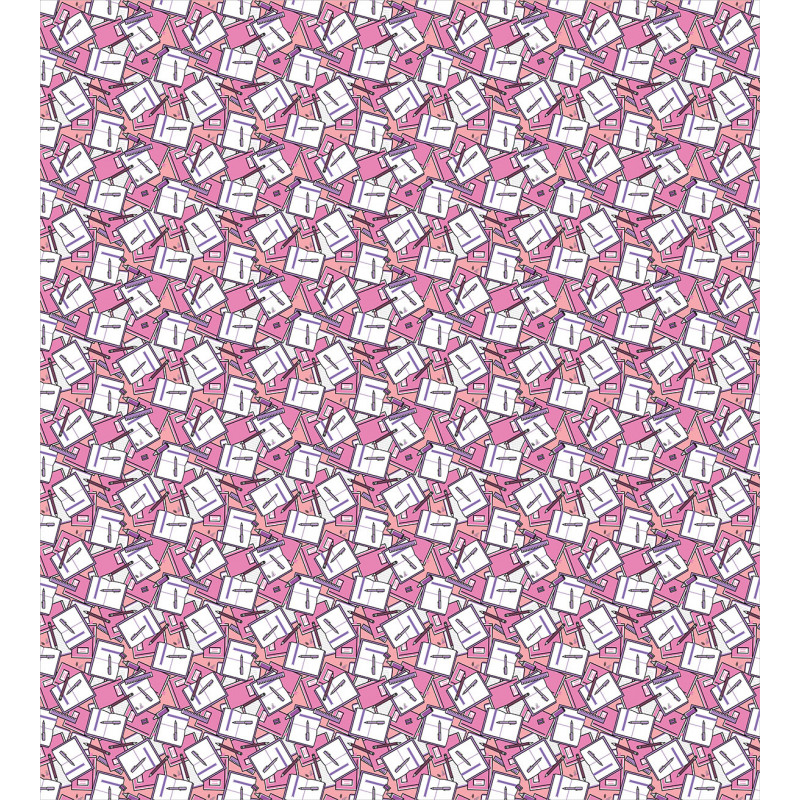 Girly Notebook Pen Marker Duvet Cover Set