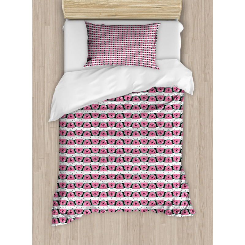 Slices with Hearts Seeds Duvet Cover Set