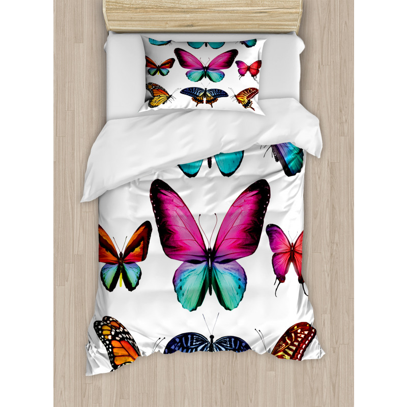 Vibrant Butterflies Set Duvet Cover Set