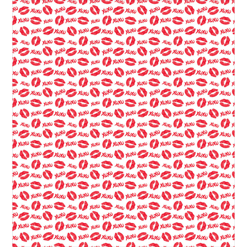 Lipstick Kiss Acronym Pattern Duvet Cover Set