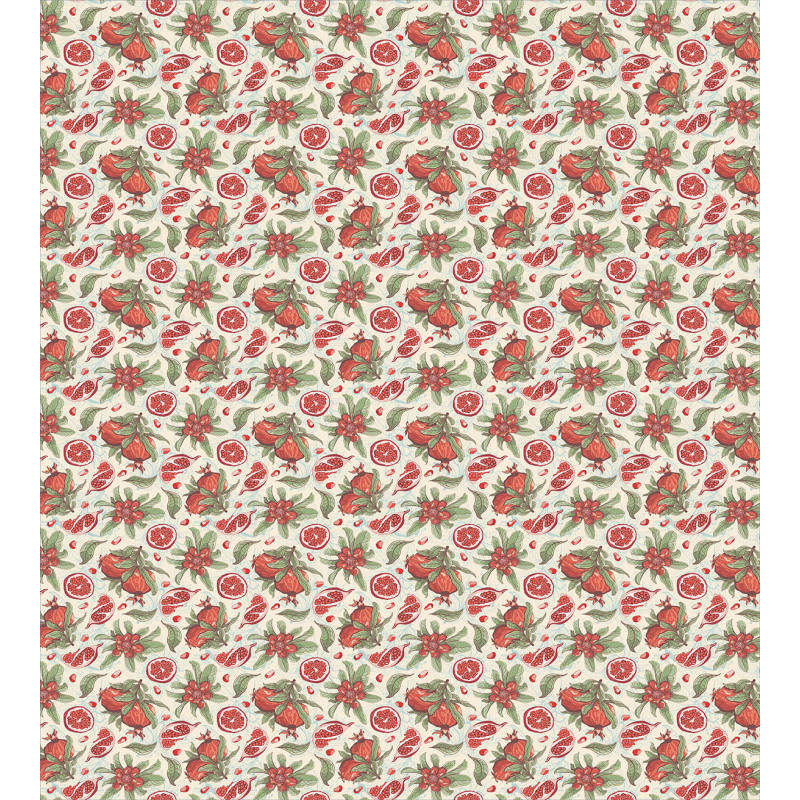 Vintage Ripe Pomegranates Duvet Cover Set