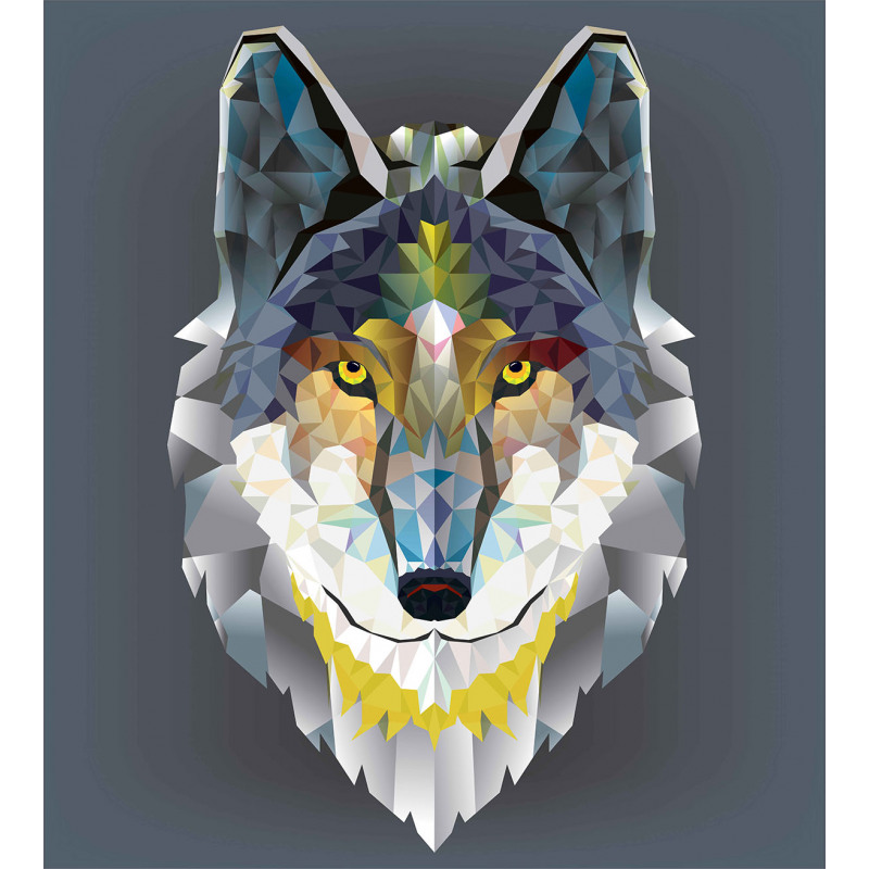 Wolf Coyote Portrait Art Duvet Cover Set